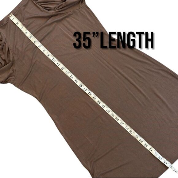 Banana Republic Brown Mini Dress Sz M - Picture 9 of 12